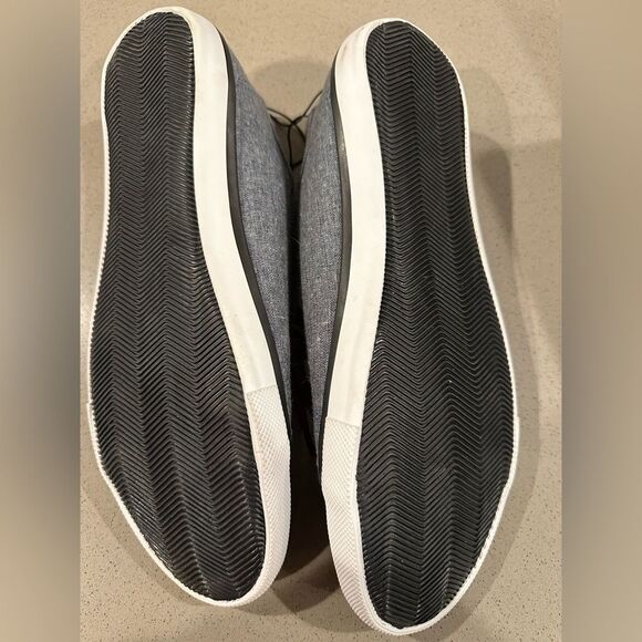 New with Tag! H & M Men's Denim Look Canvas Lace Up Shoes Size 9 - Picture 5 of 5